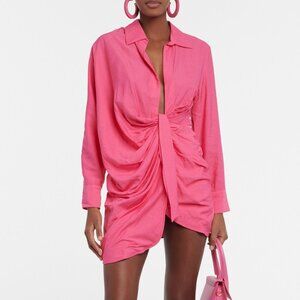 Jacquemus La Robe Bahia tie-detail minidress